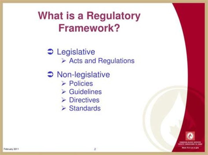 What is a regulatory framework?