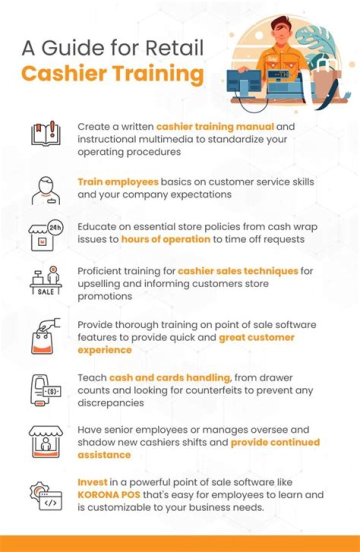 What is a retail cashier?