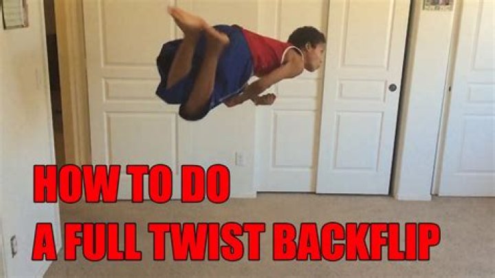 What is a twisting backflip called?