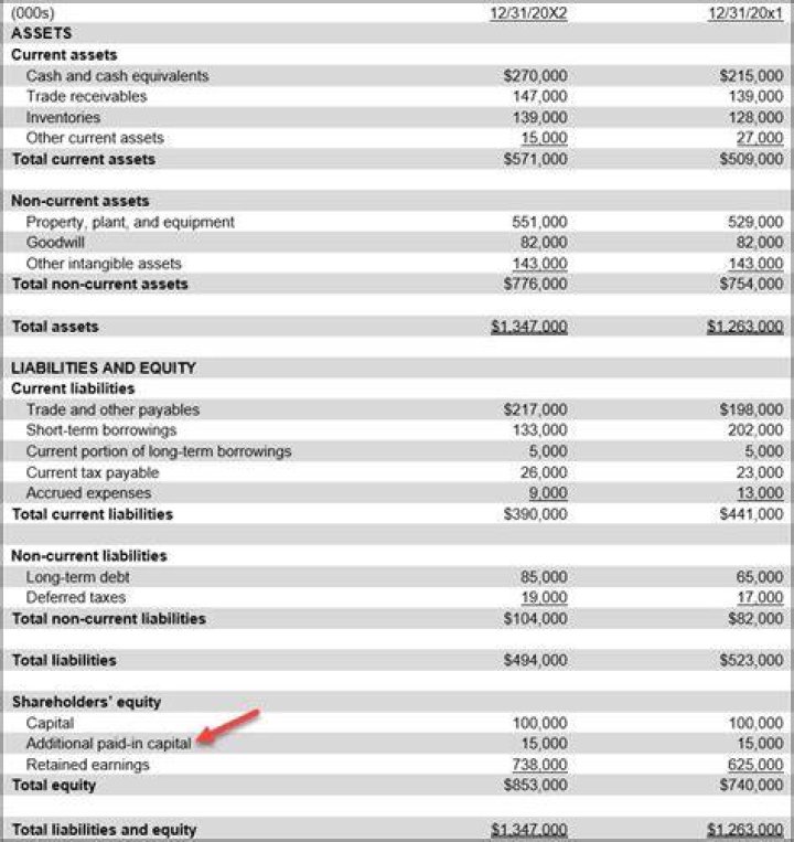 What is additional paid in capital on the balance sheet?