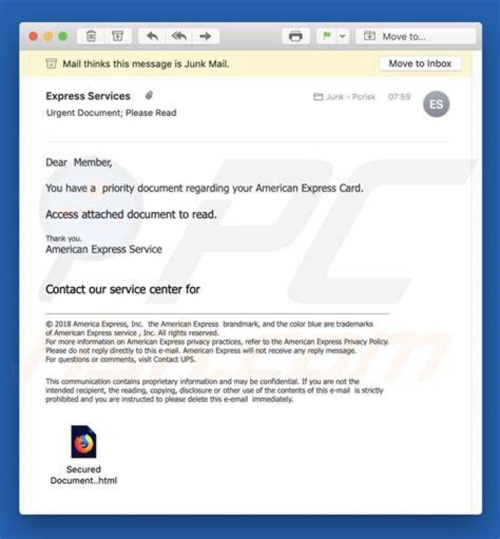 What is American Express email domain?