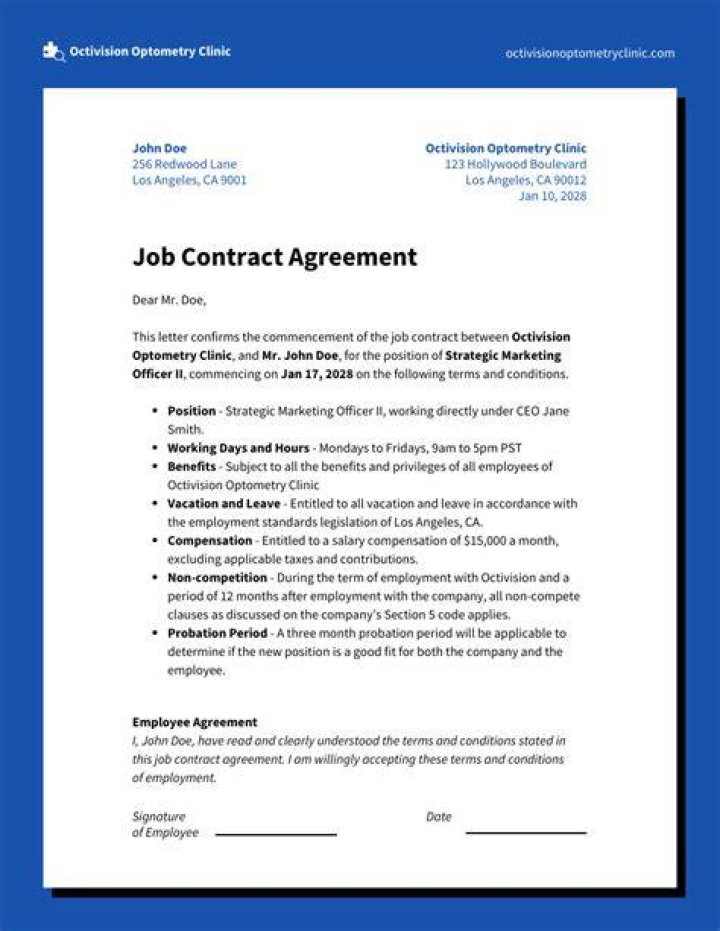 What is an agreement for work?