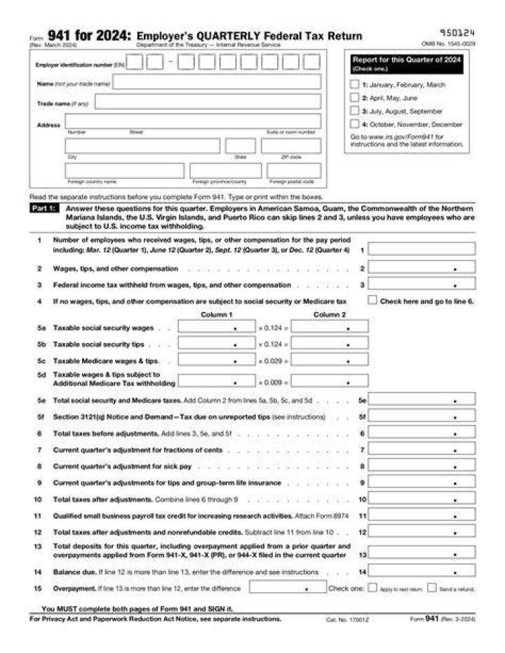 What is an employee 941?