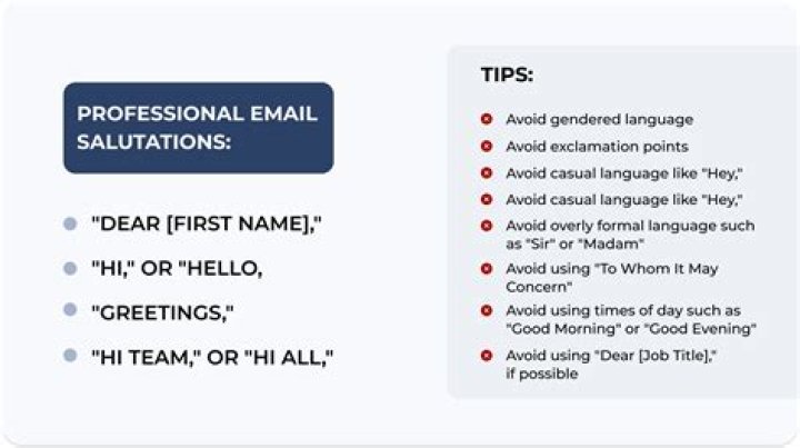 What is an example of a salutation?