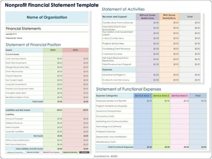 What is an example of financial statement?