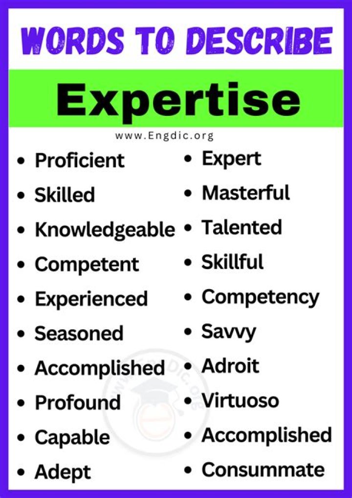 What is an expertise sentence?