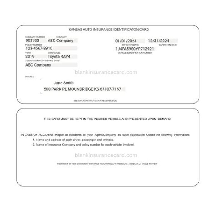 What is an insurance card car?