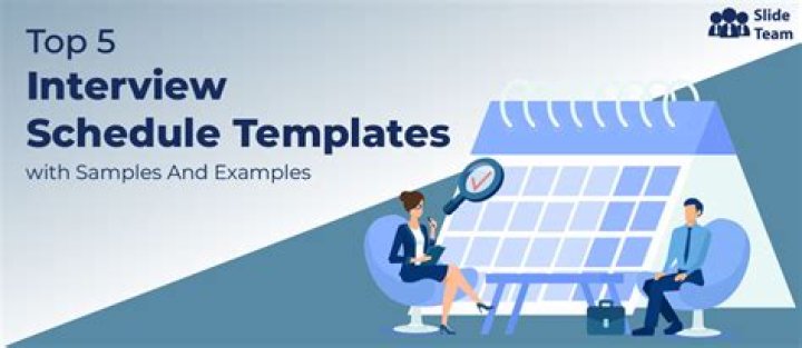 What is an interview schedule and when would it be used?