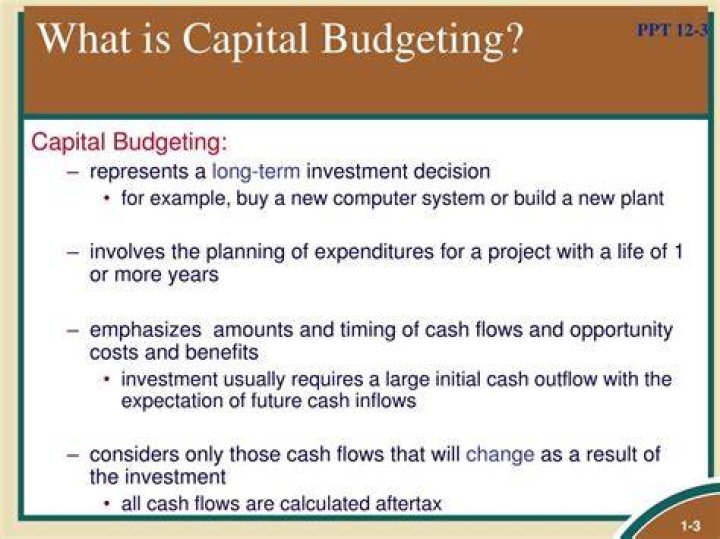 What is capital budgeting definition?