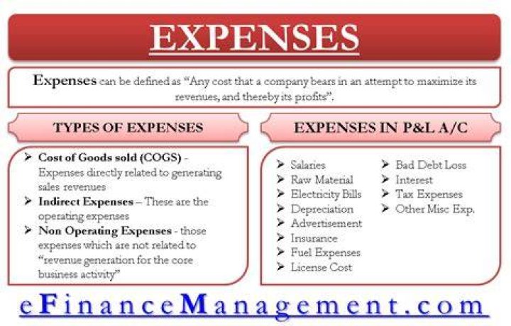 What is considered an expense in accounting?