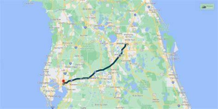 What is halfway between Orlando and Fort Myers?