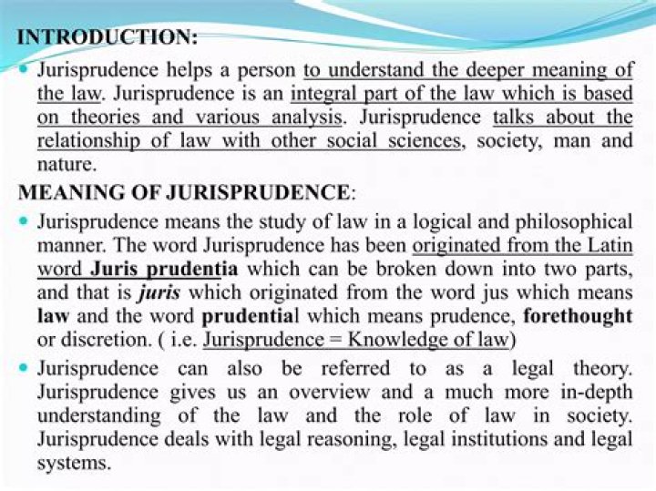 What is jurisprudence liability?