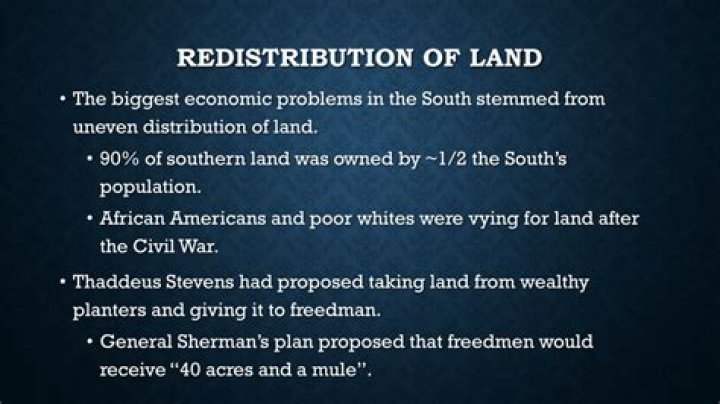 What is land redistribution meaning?