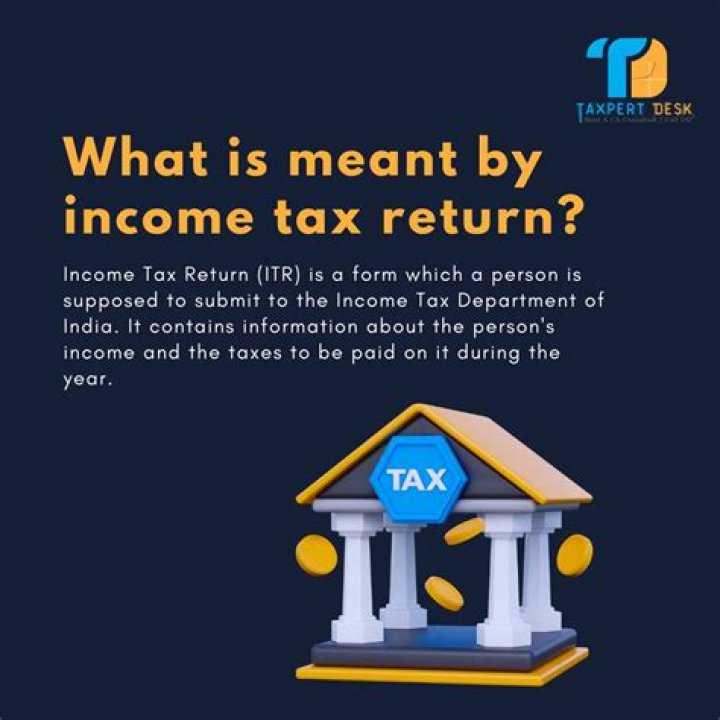 What is meant by income tax return?