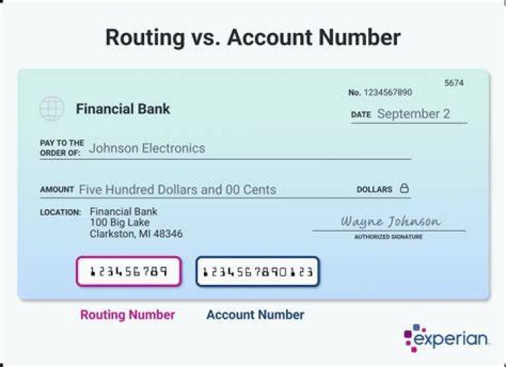 What is my routing number account number?