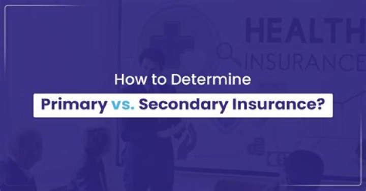 What is primary and secondary insurance?