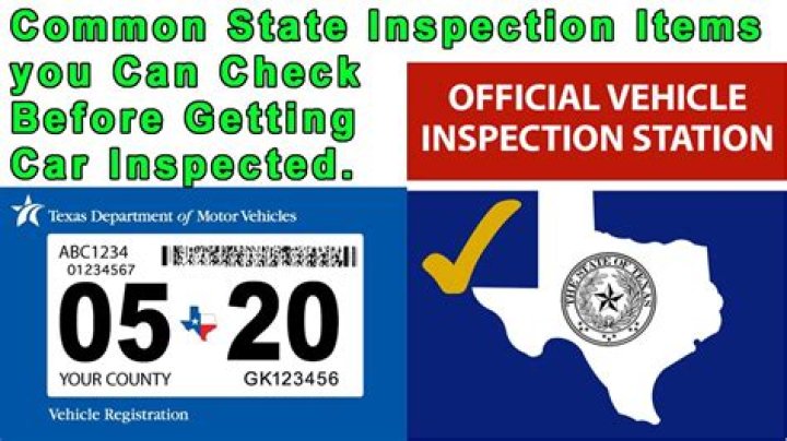 What is required for Texas vehicle inspection?