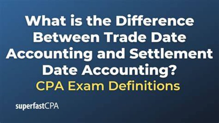 What is settlement date in accounting?