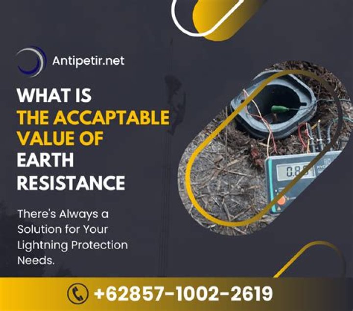 What is the acceptable earth resistance value IEC?