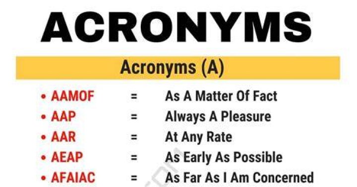What is the acronym for Stand?