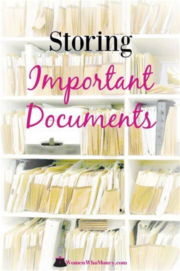 What is the best way to store important documents?
