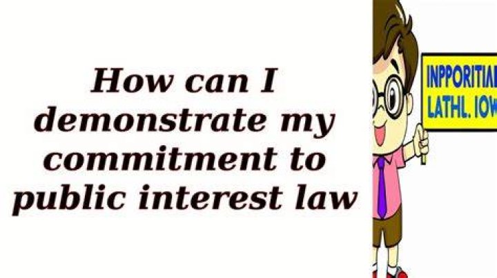 What is the commitment to public interest?