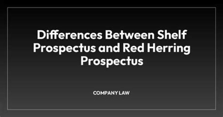 What is the difference between red herring prospectus and prospectus?