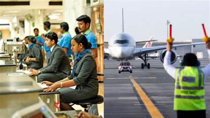 What is the duty of ground staff in airlines?