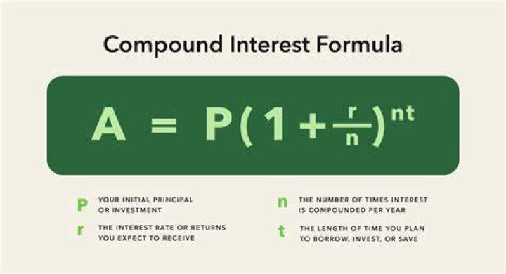What is the formula for 1 year interest?