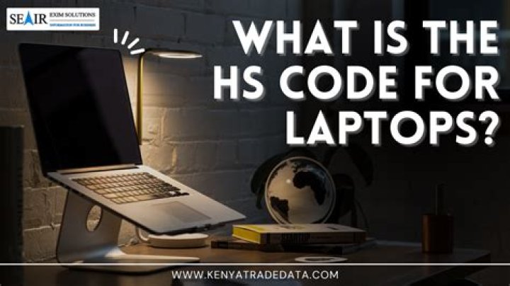 What is the HS code for laptops?