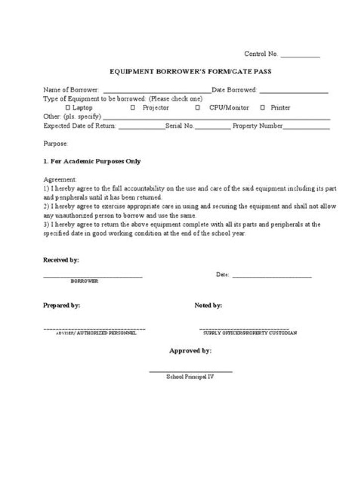 What is the importance of borrowers form?