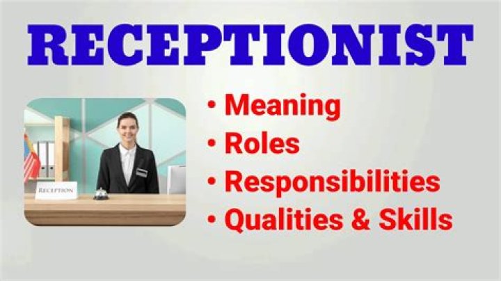 What is the main duty of the receptionist?