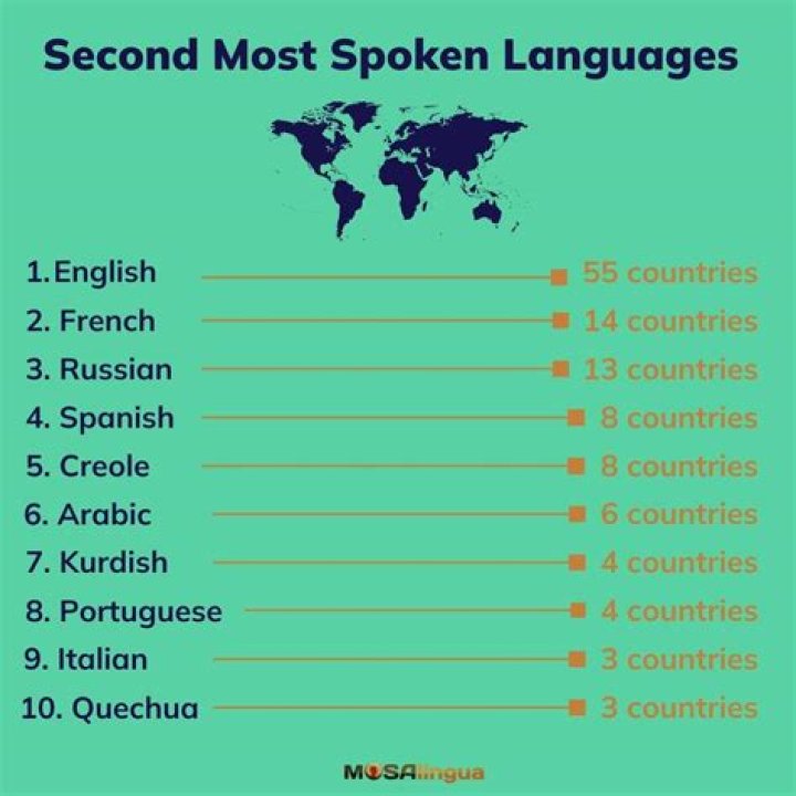 What is the most popular second language in the US?