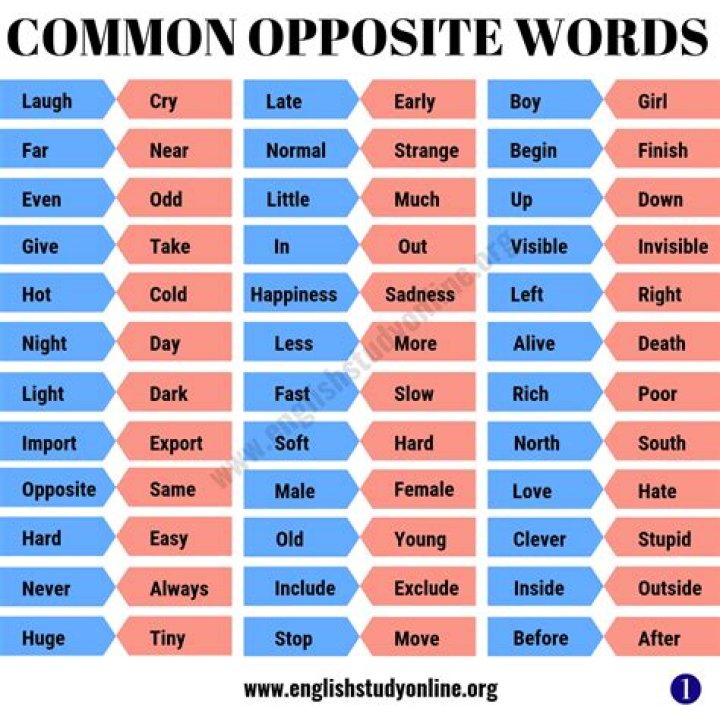 What is the opposite in meaning of weak?