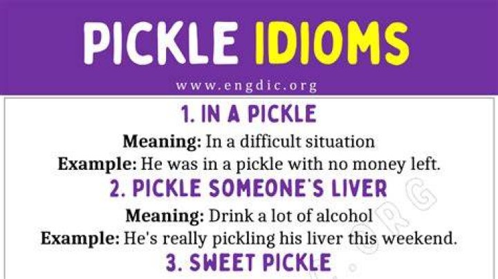 What is the origin of the phrase in a pickle?