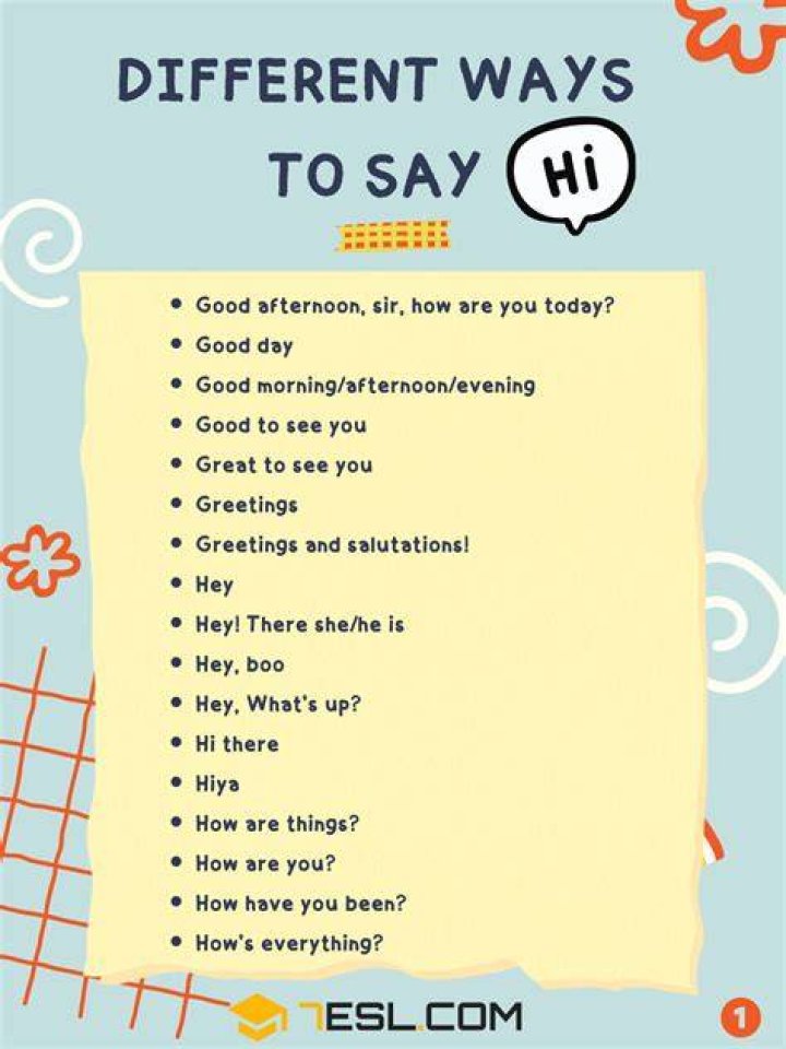 What is the reply to hi?