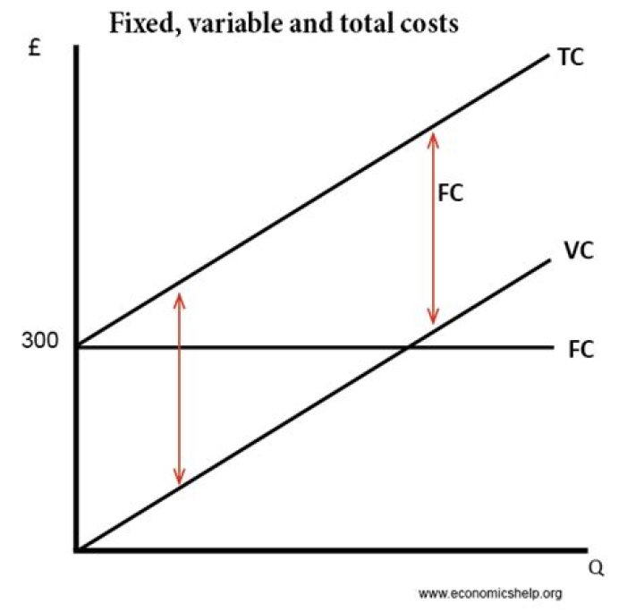 What is the total of variable costs?