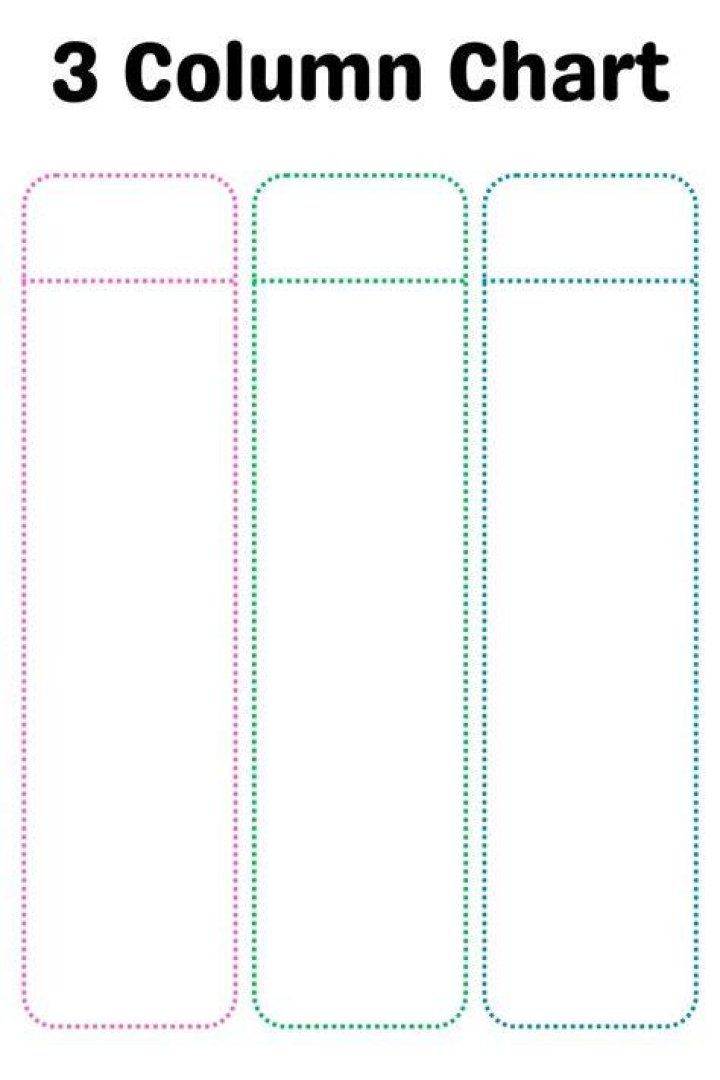 What is used in a 3-column organizer?