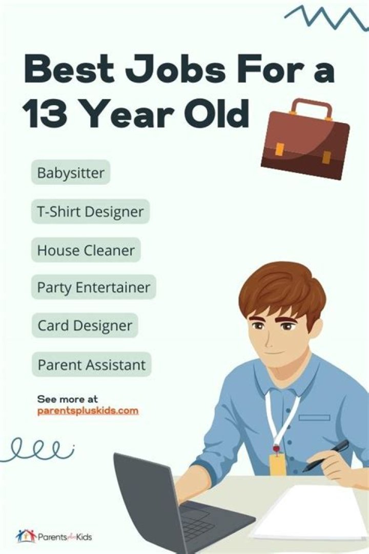 What jobs can u get at 13 turning 14?