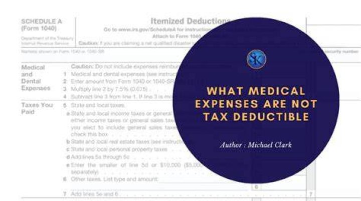 What medical expenses are not deductible?