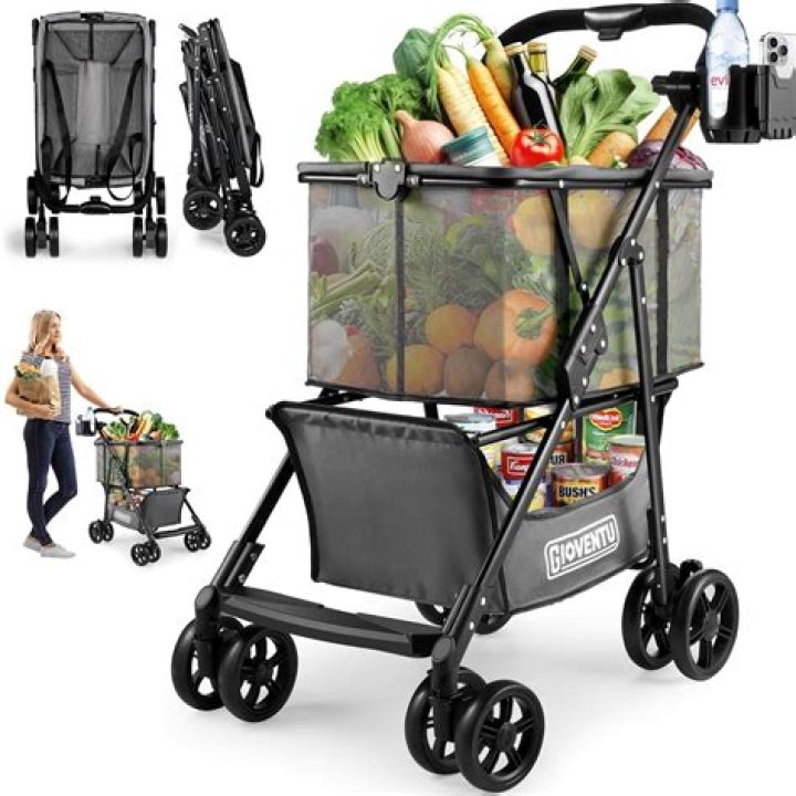 What metal is used in shopping carts?