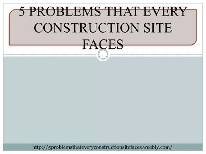 What problems do construction companies face?