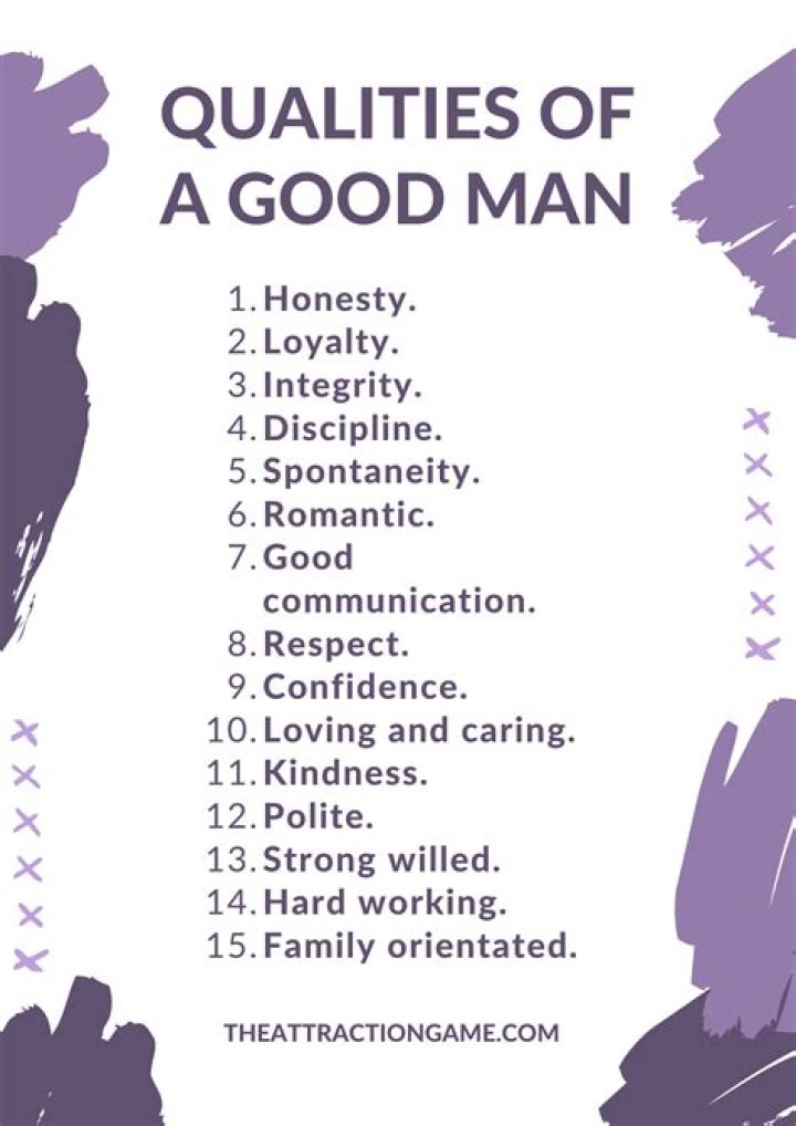 What qualities are you looking for in a man?