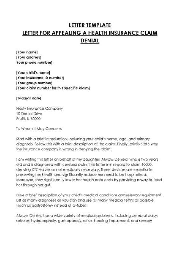 What should be done if an insurance company denied a service stating it was not medically necessary?