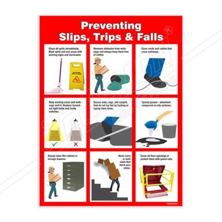 What should I do if I slip and fall at home?