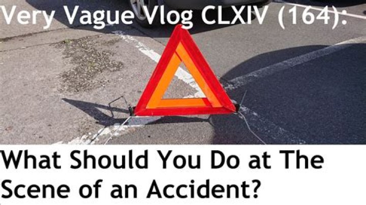 What should you do at the scene of an accident?