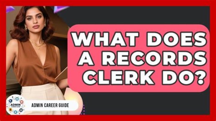 What skills does a records clerk need?
