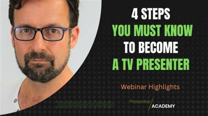 What subjects are needed to become a TV presenter?