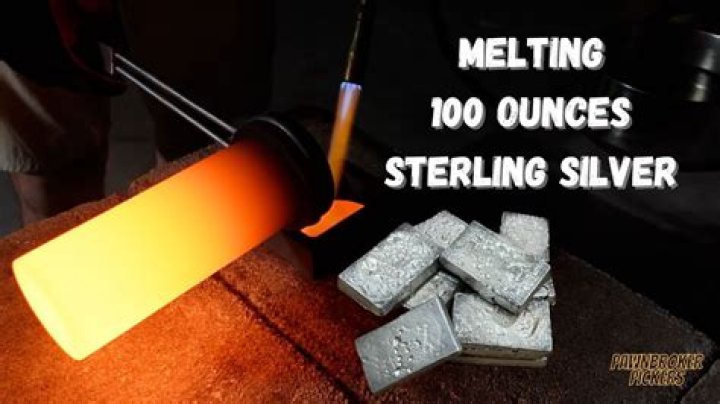 What temp does sterling silver melt?