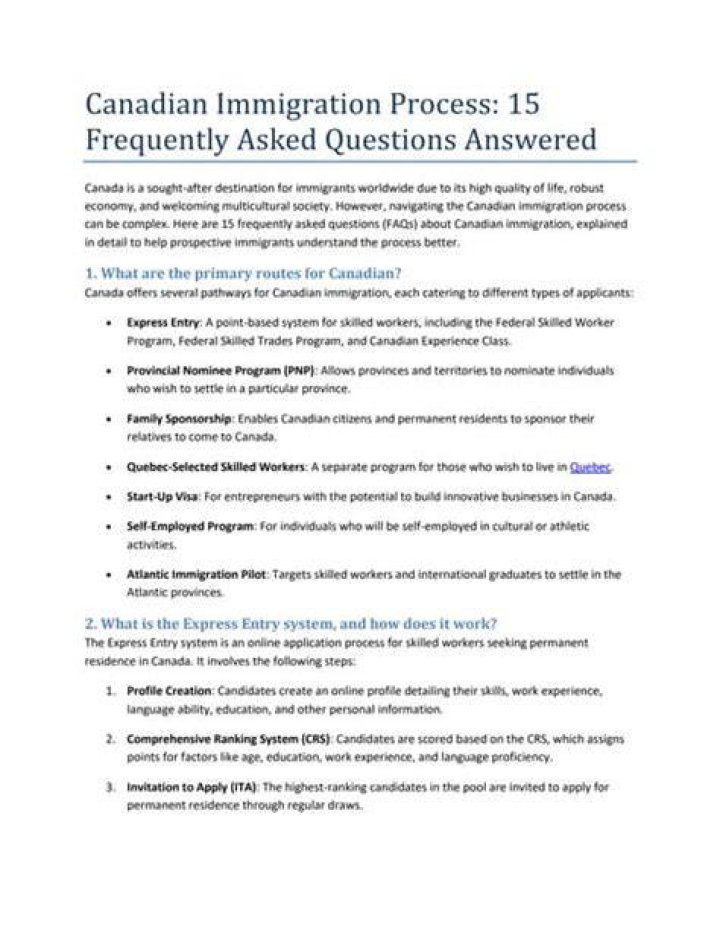 What type of questions does immigration ask?